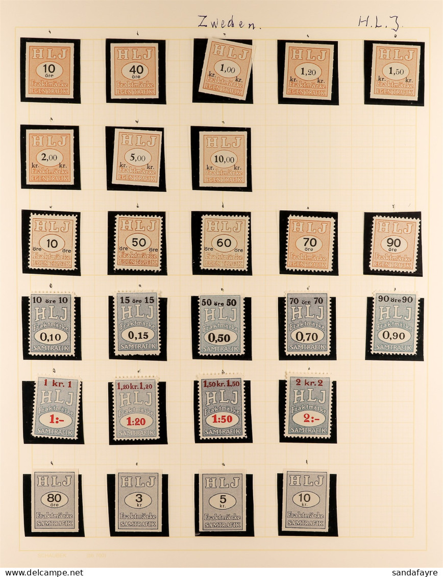 RAILWAY FREIGHT / PARCEL STAMPS Collection Of Chiefly Never Hinged Mint Stamps With Larger Types & Roulettes - Perf & Im - Other & Unclassified