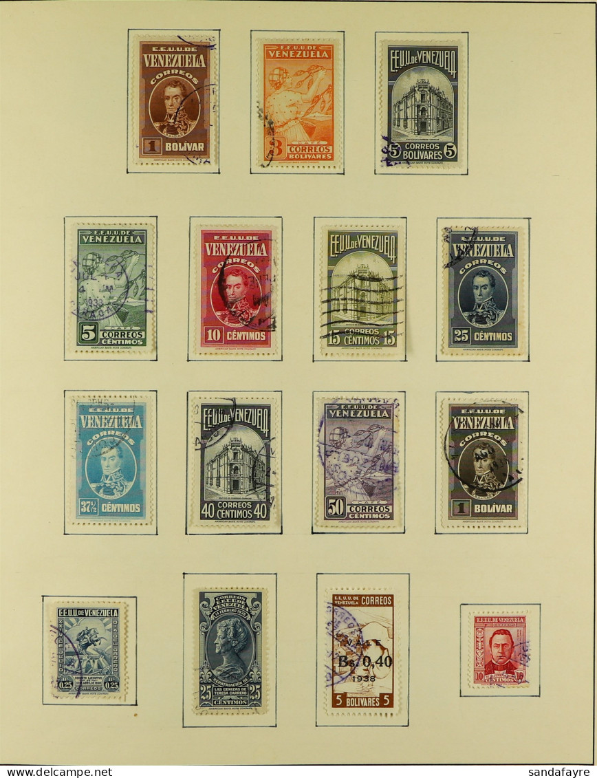 1859 - 1961 COLLECTION In Album Of Mint And Used Stamps From The 1859-1870 Imperfs, 1871-75 9r To 20r, 1932-38 Wincheste - Venezuela