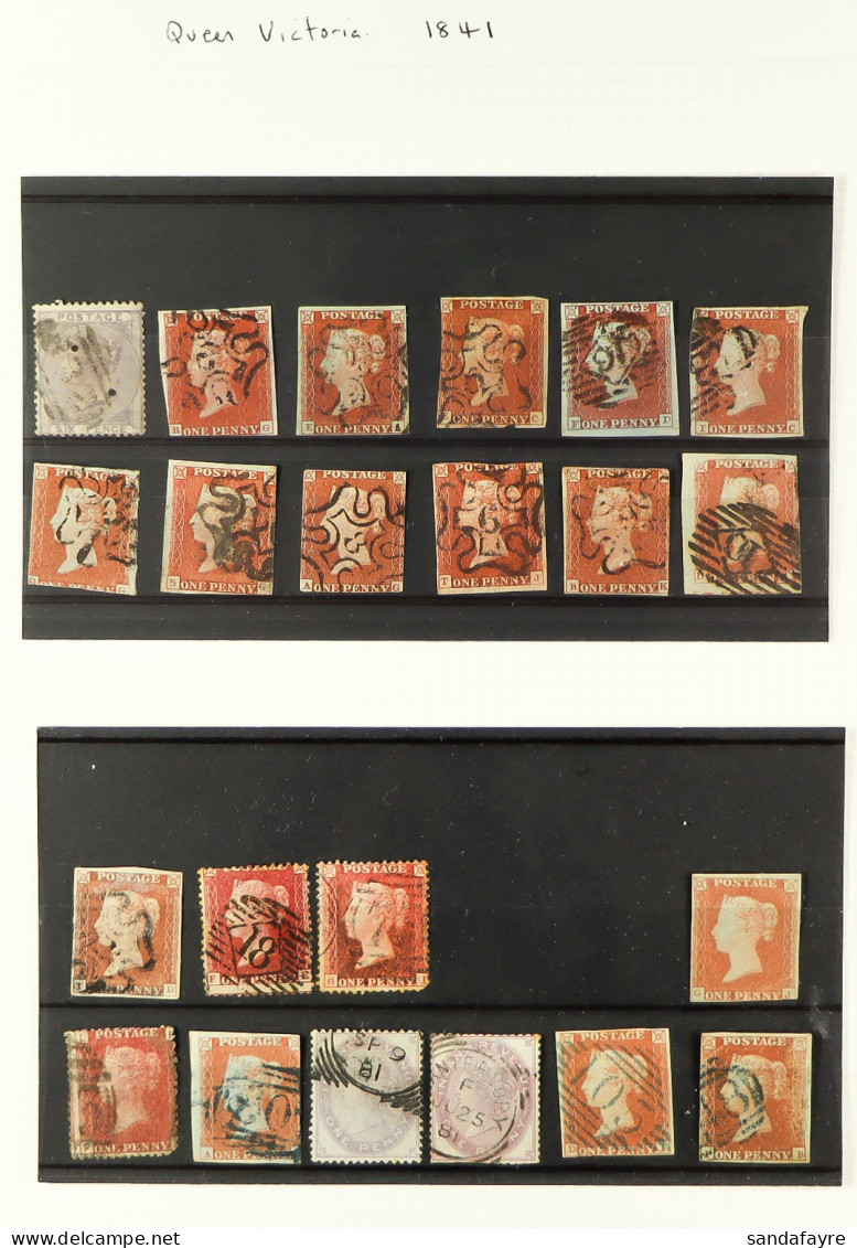 COLLECTOR'S BALANCE On Stock Cards, In Albums And Loose. Includes 1841 1d Red-browns (one Unused), Number In MC Cancels  - Andere & Zonder Classificatie