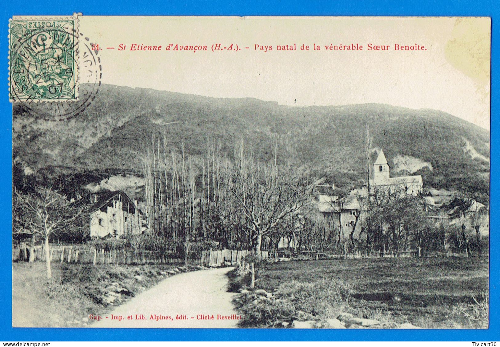 CPA HAUTES-ALPES (05) - SAINT-ETIENNE D'AVANCON - PAYS NATAL DE LA VENERABLE SOEUR BENOITE - Andere & Zonder Classificatie