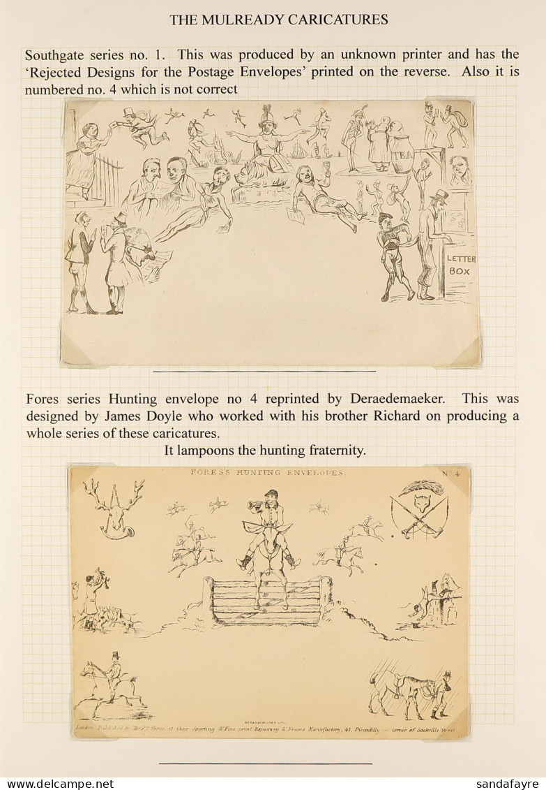 MULREADY CARICATURES Southgate Series No. 1, And Fores Hunting No. 4, Unused. (2 Items) - Unclassified