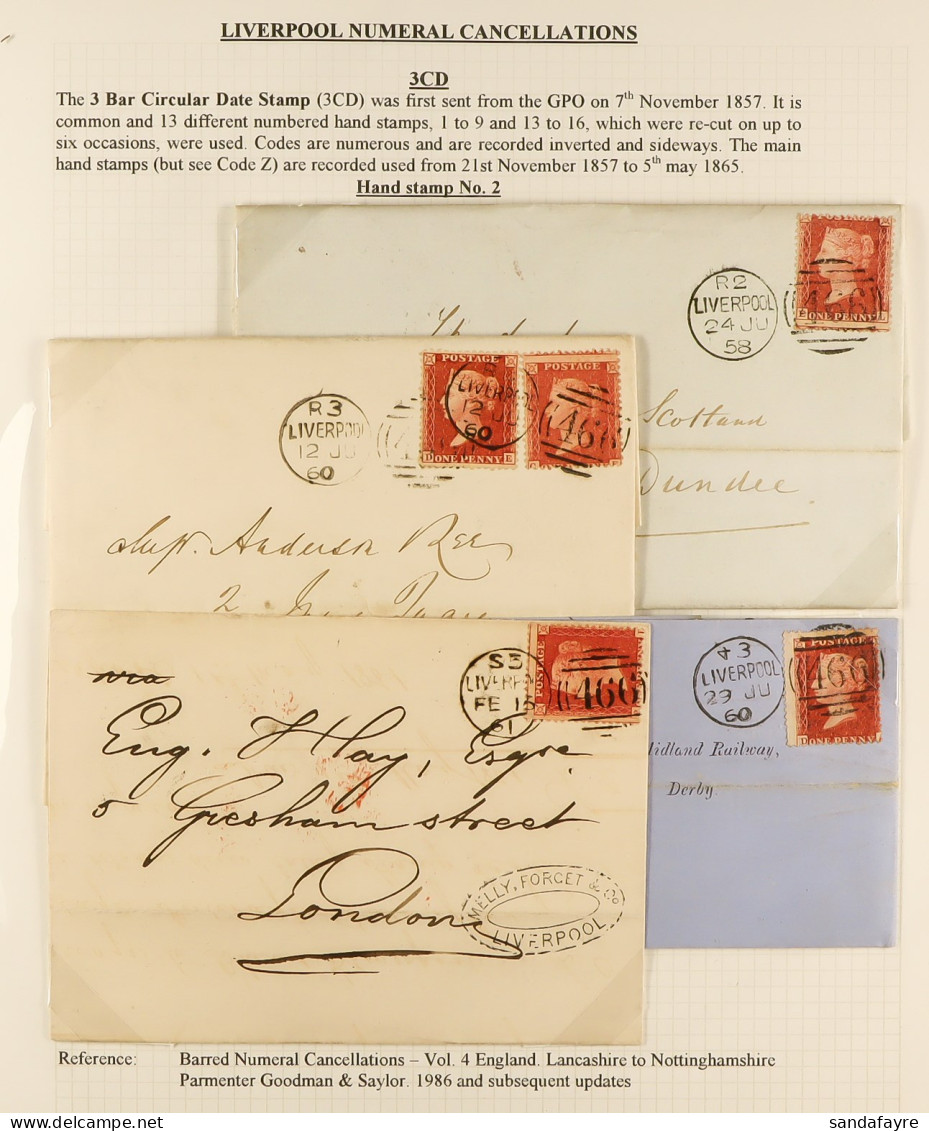 LIVERPOOL POSTAL HISTORY. A Well-collected And Beautifully Displayed Collection Written-up To Exhibition Standard In Two - Altri & Non Classificati