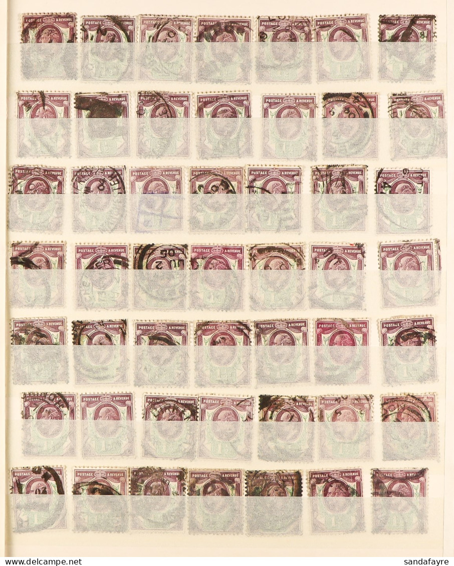 1902-12 A Stockbook Of Used 1Â½d (98), 2Â½d (195), 3d (290), 5d (98) And 6d (98), Average To Fine Quality With Many Shad - Zonder Classificatie