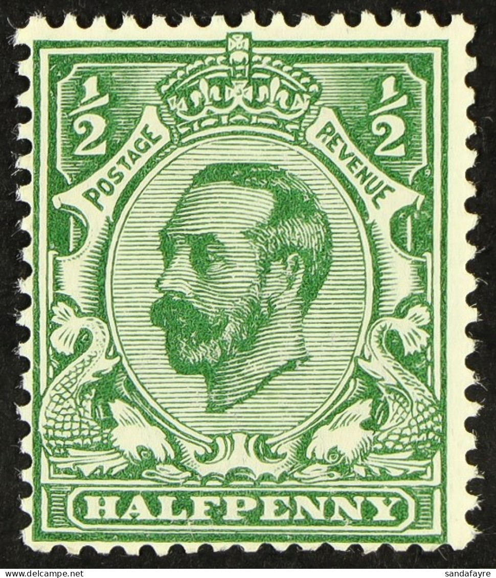 1911 Â½d Bluish Green Downey Head, Die 1B, SG Spec. N2 (8), Never Hinged Mint. Cat. Â£260 - Non Classés
