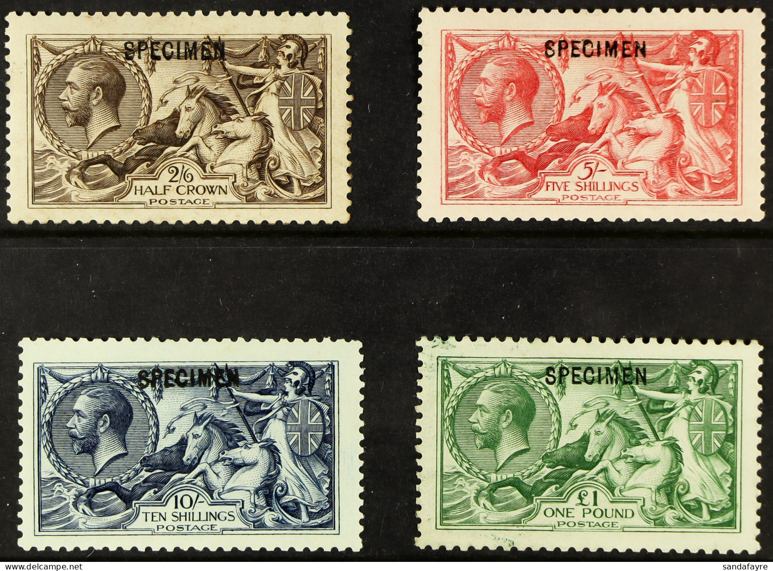 1913 Waterlow Printing Seahorse Set, Each With 'SPECIMEN' Overprint (type 26), SG 399s/403s, Mint Part OG. Fresh, Cat Â£ - Sin Clasificación