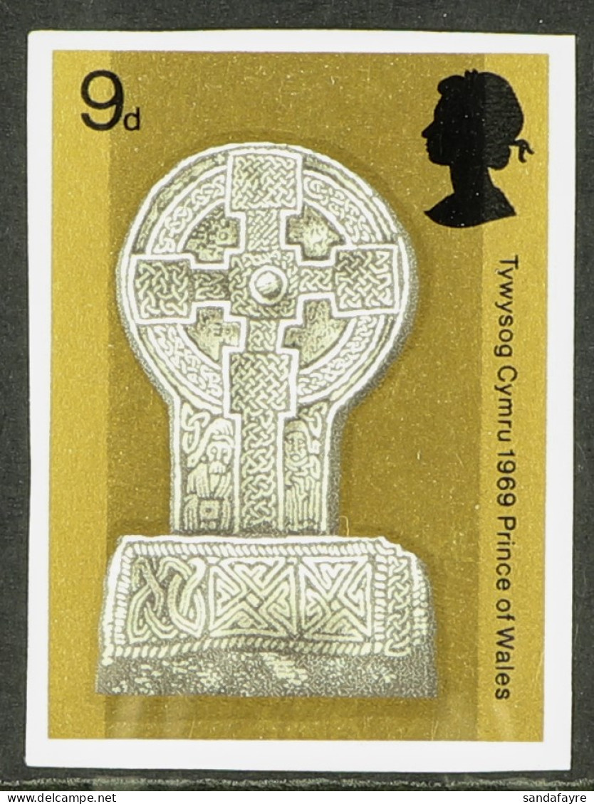 1969 9d Investiture (SG 805) IMPERF IMPRIMATUR, SG Spec W168, Never Hinged Mint With Nat Postal Museum Handstamp On Reve - Autres & Non Classés