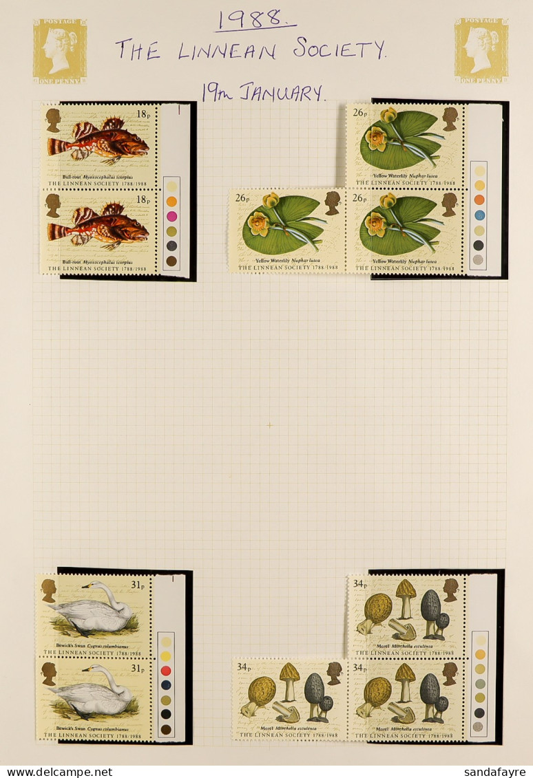 1971 - 1989 TRAFFIC LIGHT PAIRS And Some Gutter Pairs. Many In Strips / Part Blocks Of Three, Some Single Stamps, And So - Andere & Zonder Classificatie