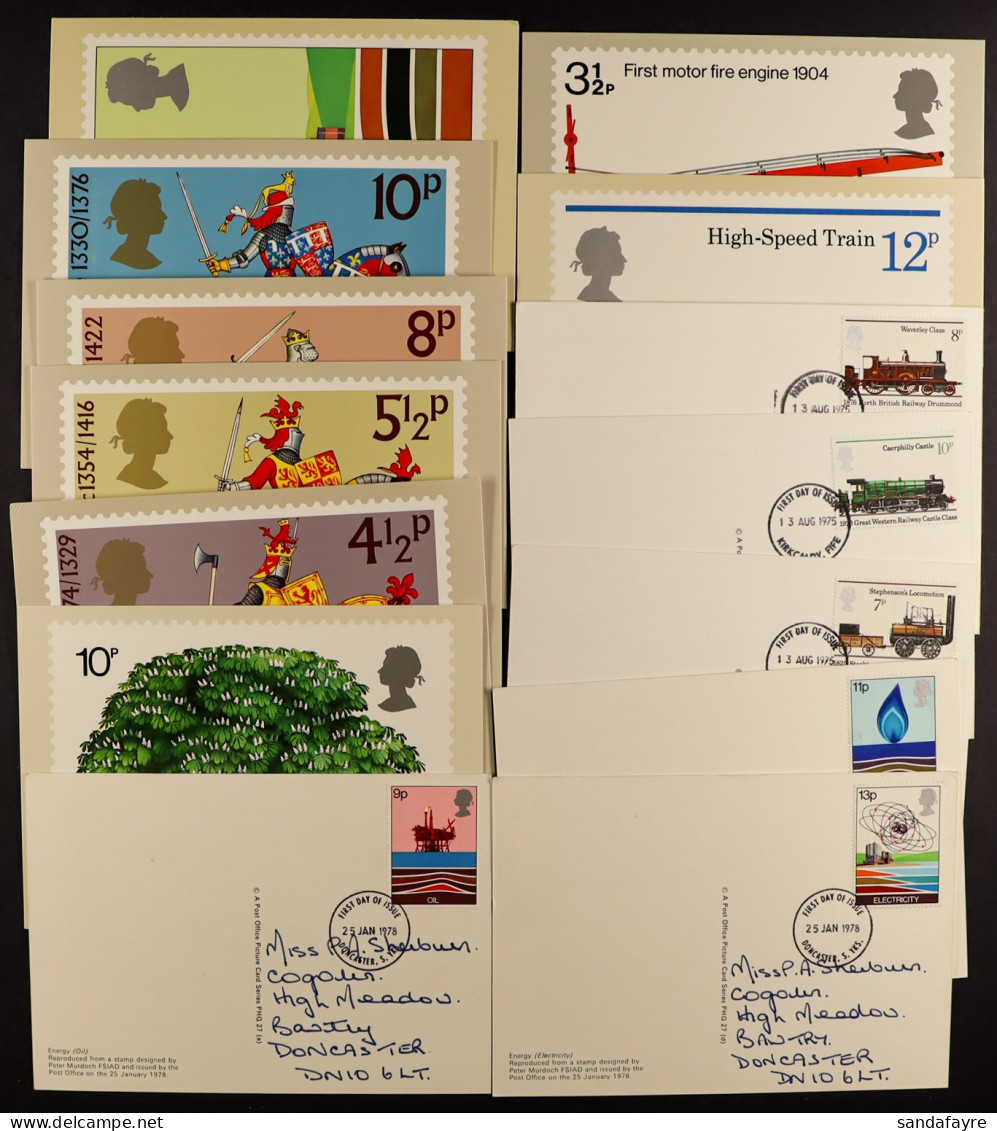 1974 - 2000s PHQ CARDS. Approximately 1350 Cards Addressed With Stamps And 550 Plain Cards. Includes Fire Engine, Great  - Sonstige & Ohne Zuordnung