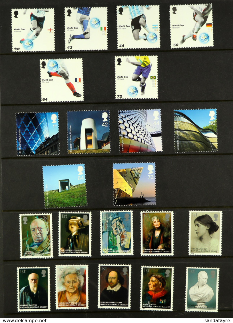 1980s - 2000s COMMEMORATIVE STAMP SETS. Never Hinged Mint Stamps In Three Albums. Good Range. Face Value Â£1,008 - Other & Unclassified