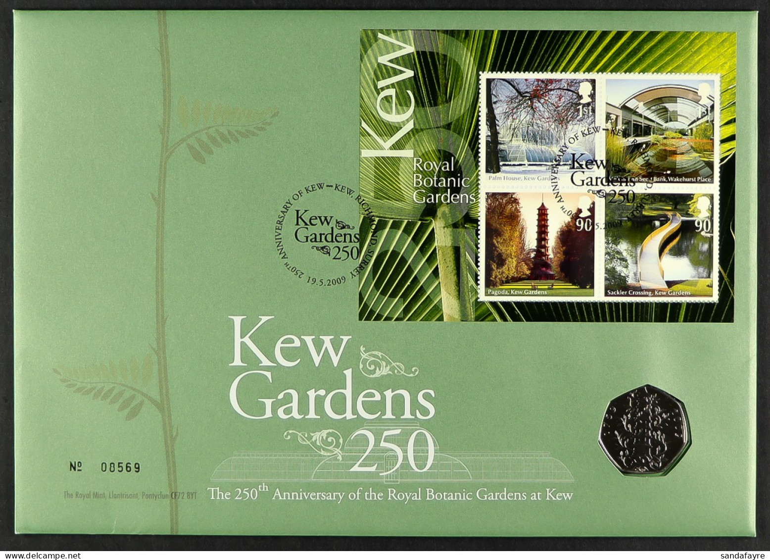 COIN COVERS INCLUDING 2009 KEW GARDENS 50P. Other Covers Include 1995 VE Day Â£2, 2005 End Of The War Â£2, 2006 Northern - Other & Unclassified