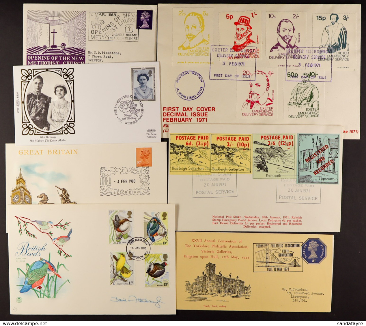 1966 - 2006 Collection Which Includes Some Strike Covers, Postage Dues, Various Cachets And Other Oddments. Mainly Royal - FDC