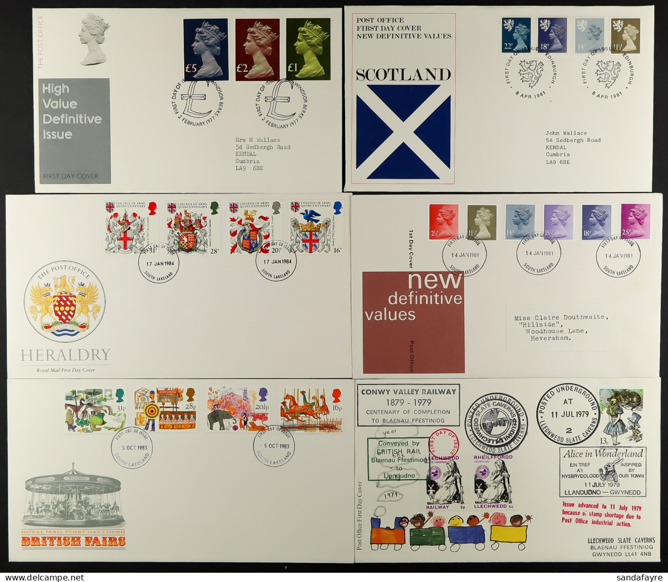 1970s - 1980s Collection In Albums. Mainly Royal Mail With Typed Addresses. (Approx 460 Covers) - FDC