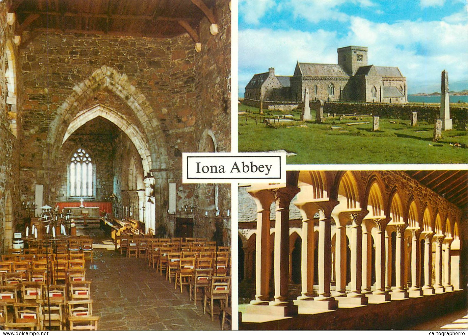 Postcard United Kingdom Scotland Ross Isle Of Iona Abbey - Ross & Cromarty