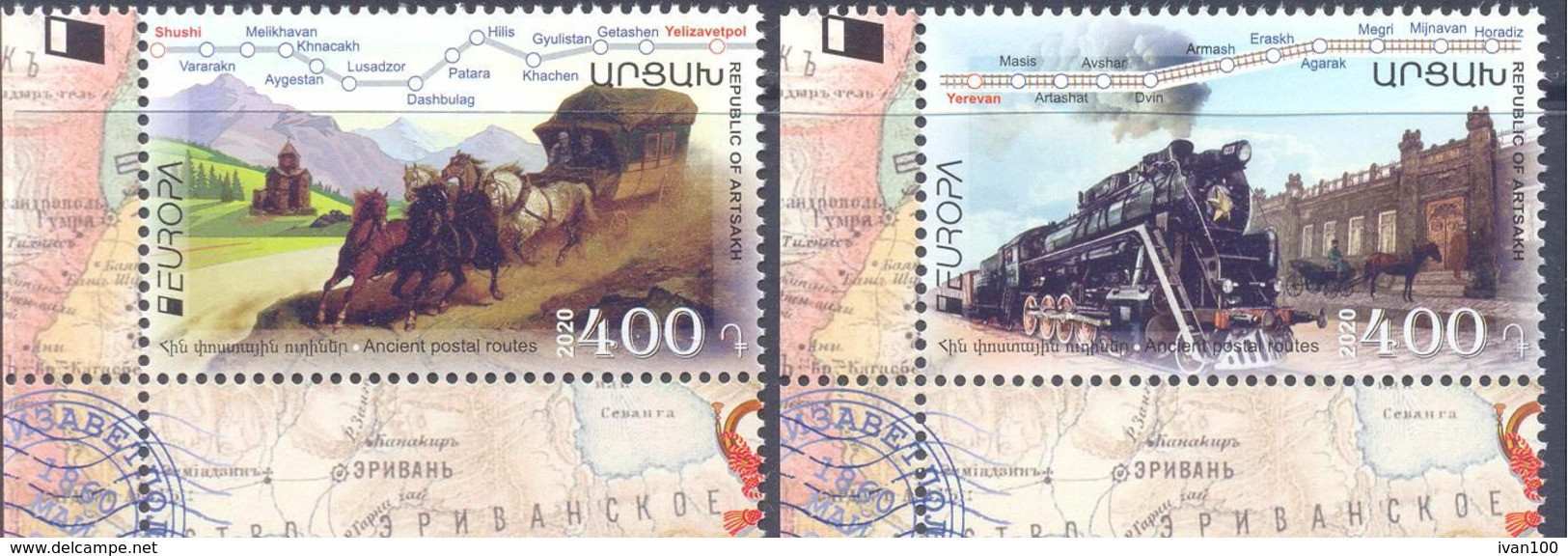 2020. Mountainous Karabakh, Europa 2020, 2v, Mint/** - Arménie