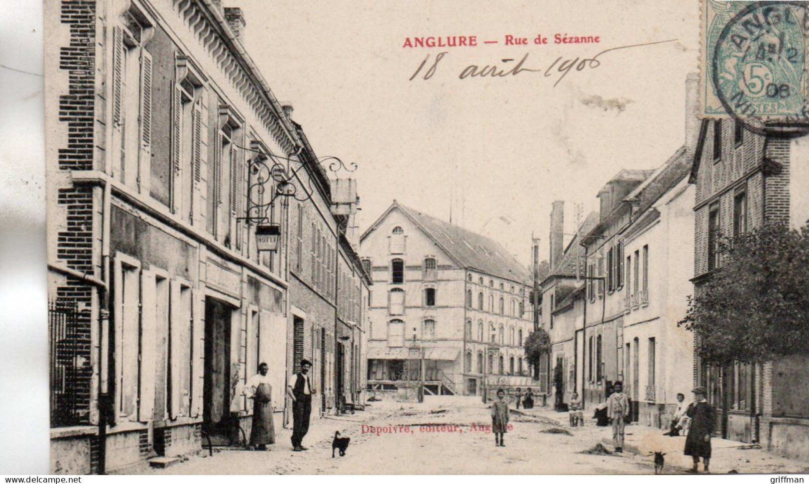ANGLURE RUE DE SEZANNE 1908 TBE - Anglure