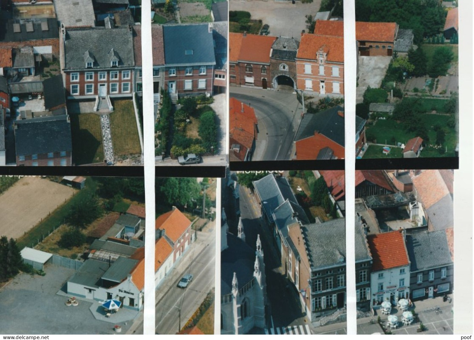 Zoutleeuw : 8 Luchtfoto's ( Centrum , Terrasjes,... ) - Zoutleeuw