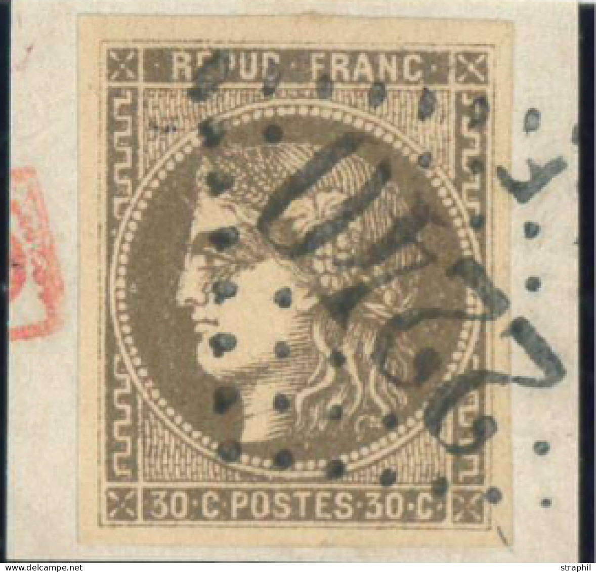 F EMISSION DE BORDEAUX - 1870 Bordeaux Printing