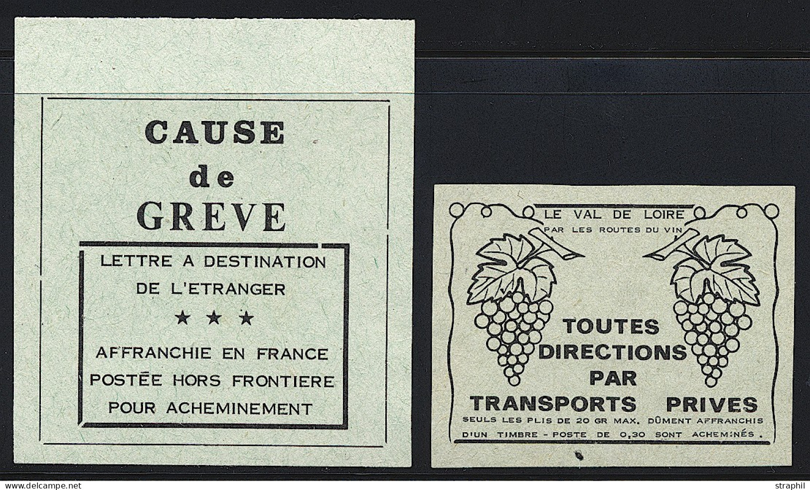 (*) TIMBRES DE GREVE - Otros & Sin Clasificación