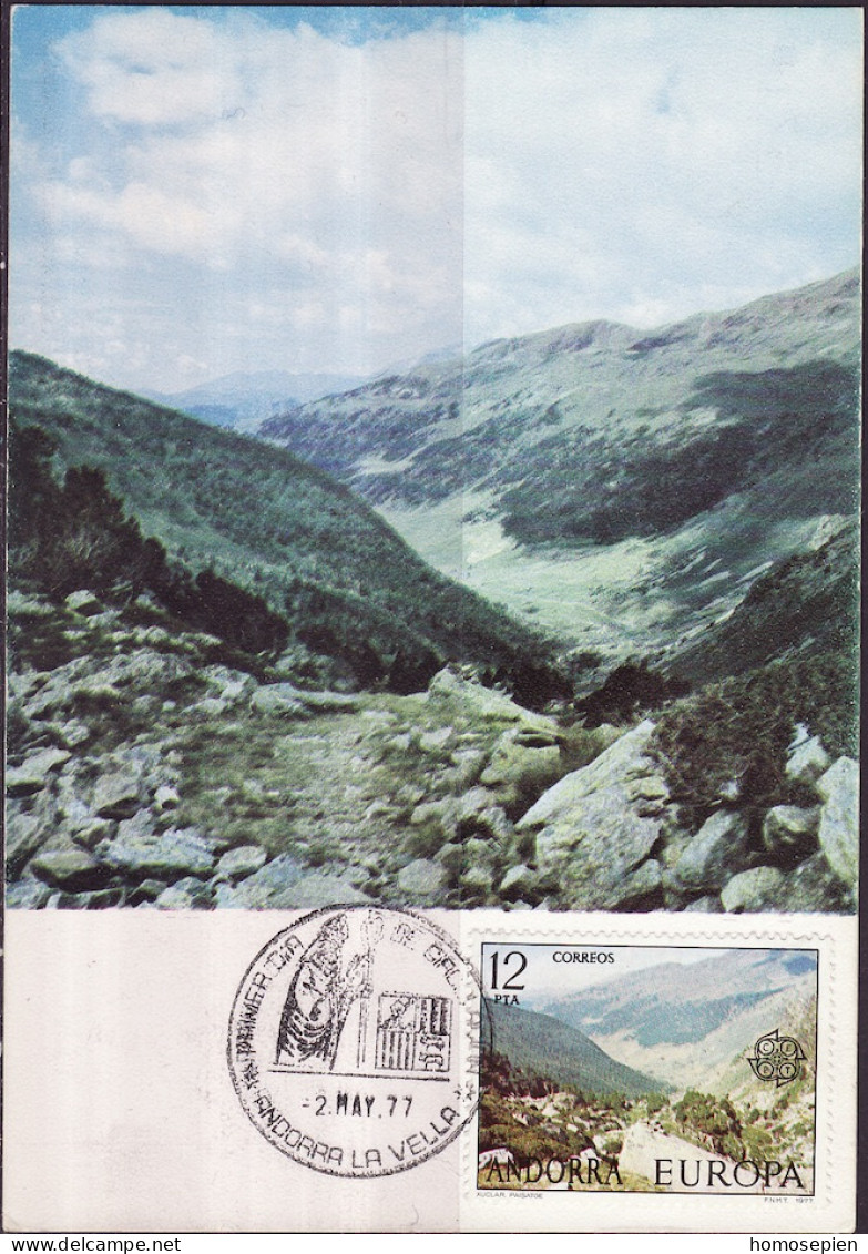 Andorre Espagnol - Andorra CM 1977 Y&T N°101 - Michel N°MK108 - 12p EUROPA - Brieven En Documenten