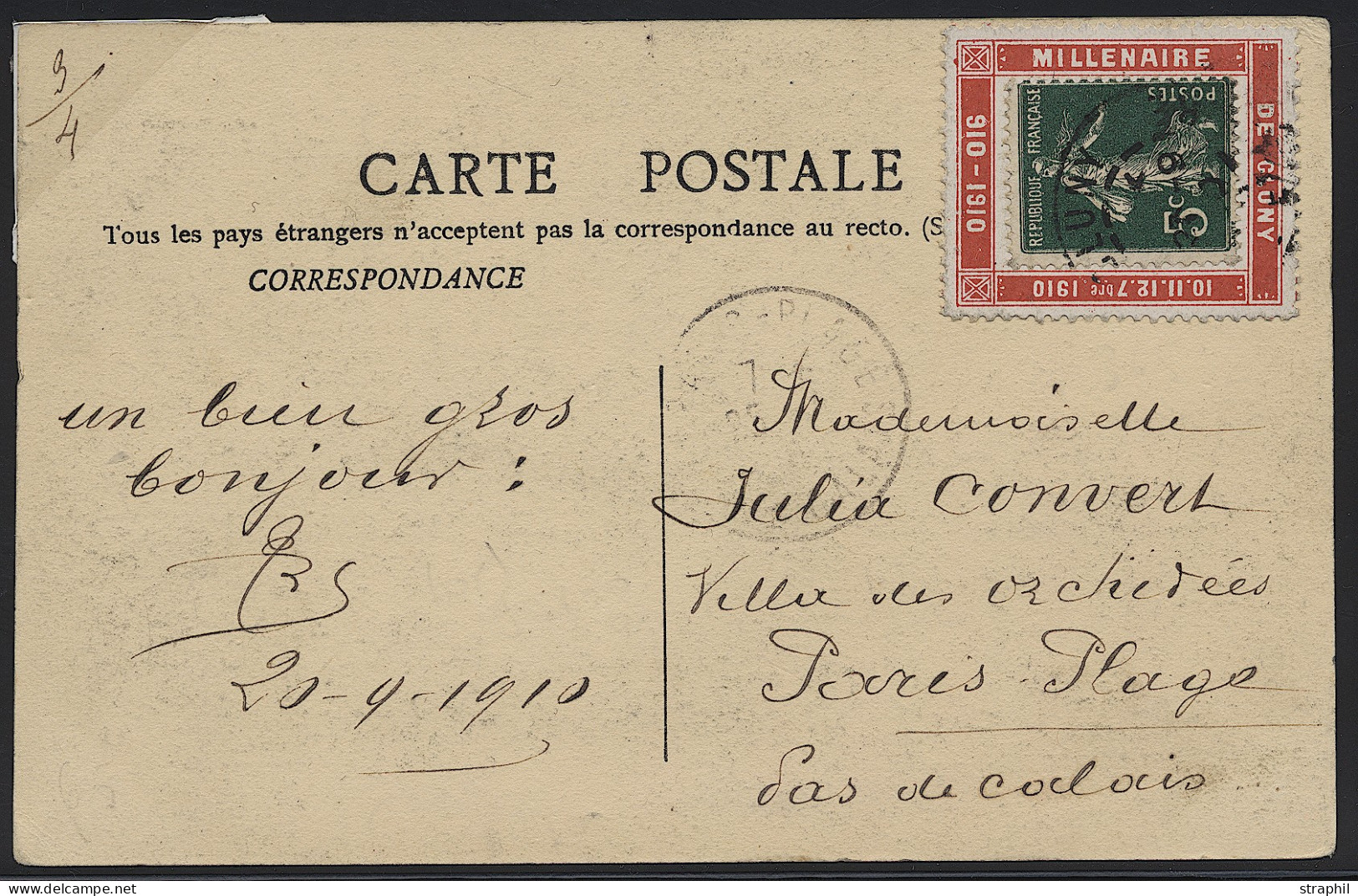 CP PORTE-TIMBRES - Stamps On Stamps