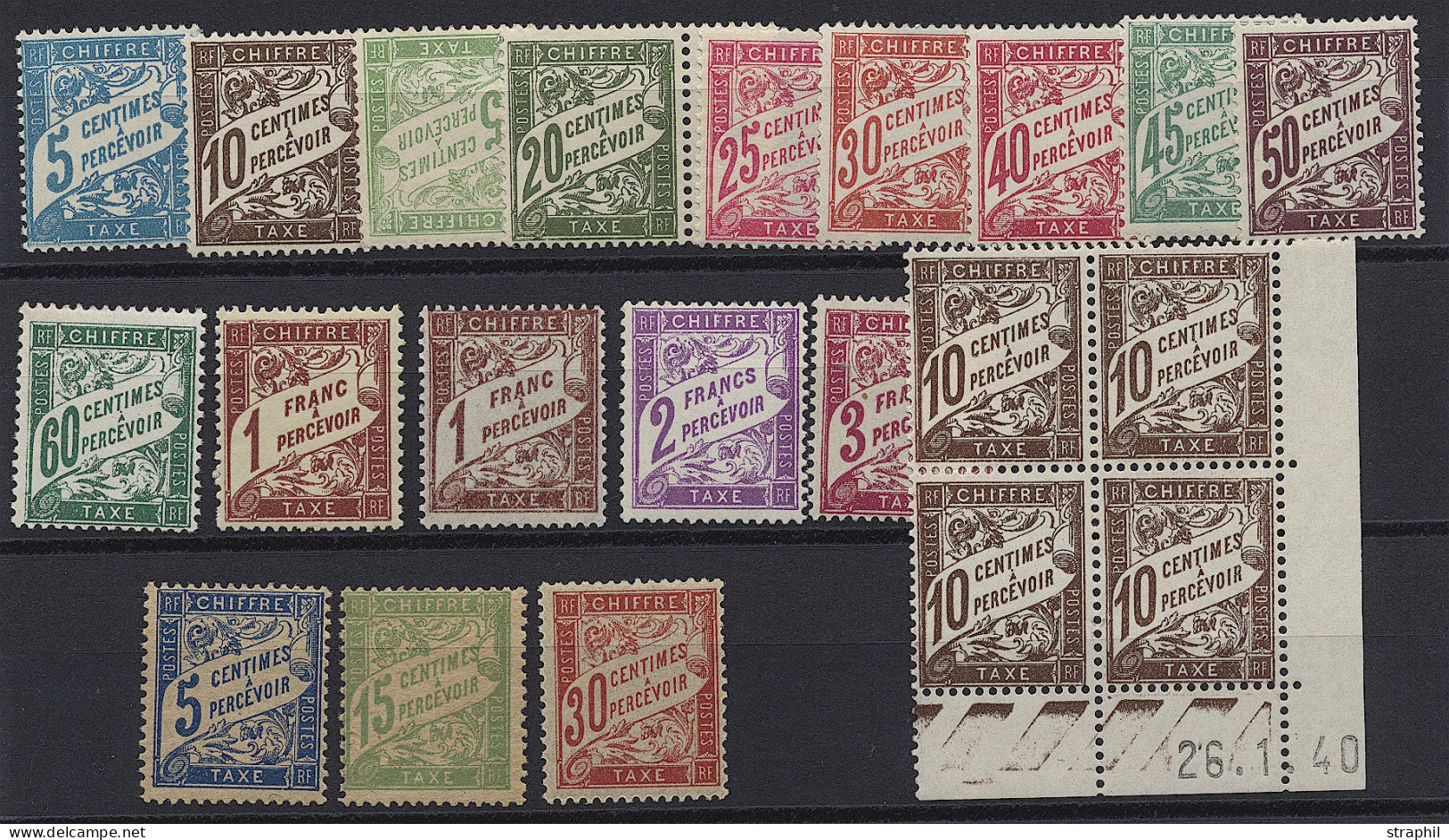 ** TIMBRES TAXE - 1859-1959 Nuevos