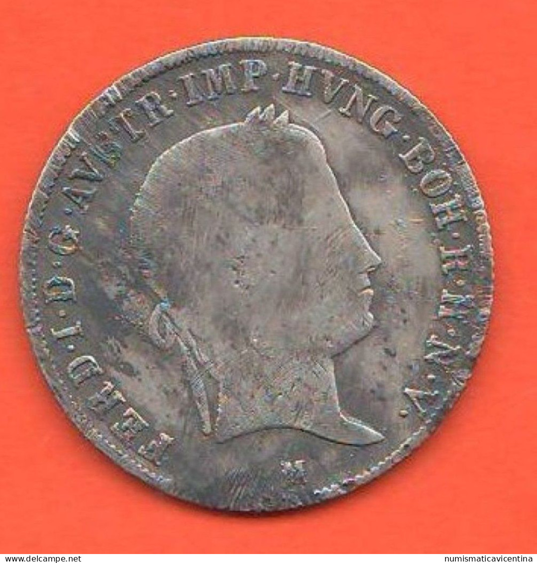 Milano Lombardo Veneto 20 Kreuzer 1842 Mi Coinage Imperator Ferdinandus I° Silver Coin - Austrian Administration