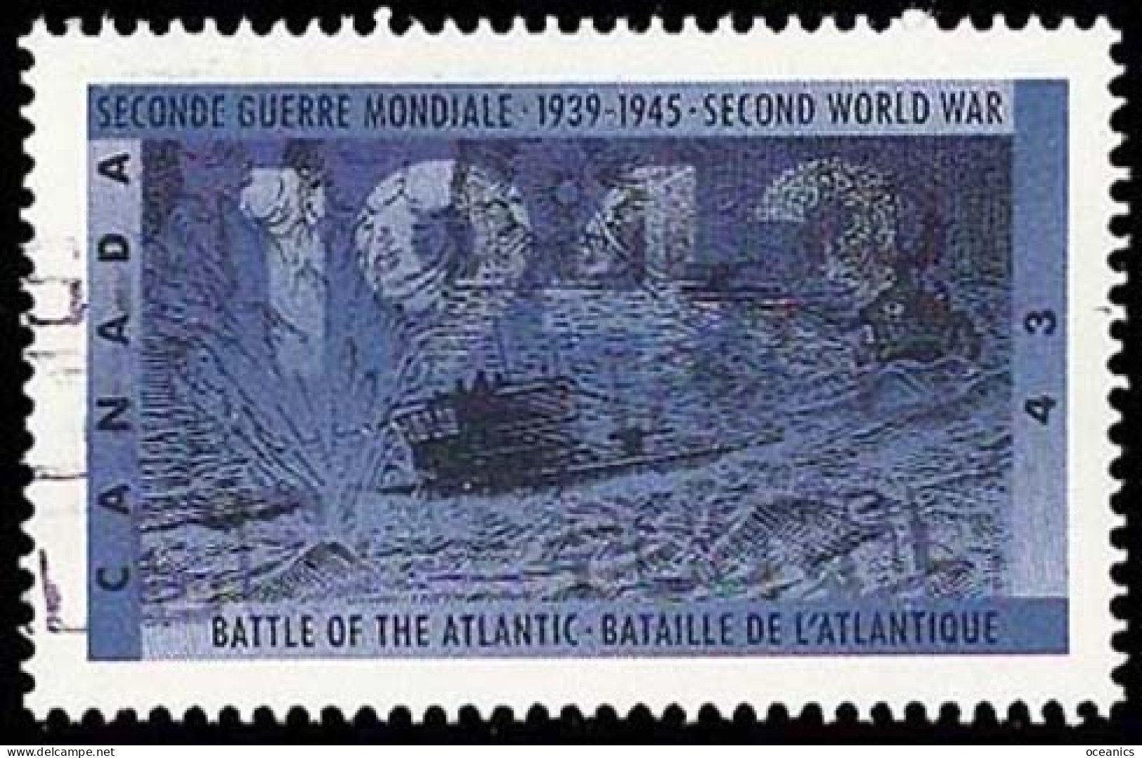 Canada (Scott No.1505 - 2eme Guerre / 1943 / 2d World War) [o] - Oblitérés