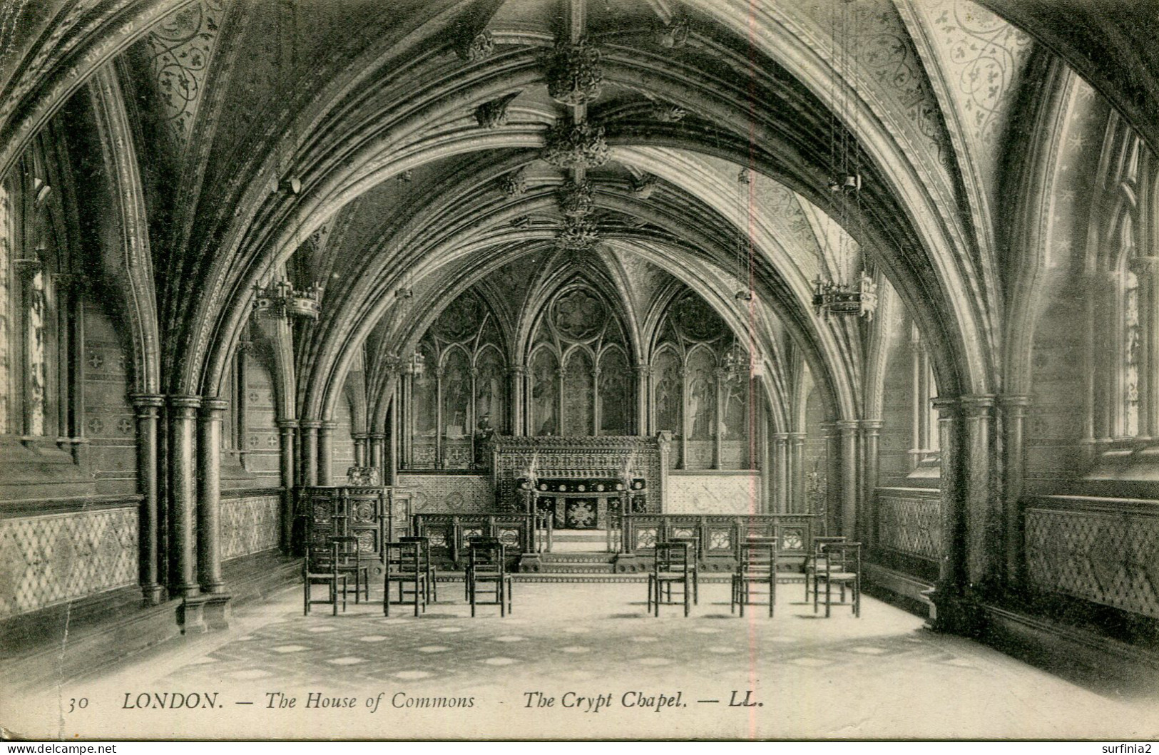 LONDON - THE HOUSE OF COMMONS - THE CRYPT CHAPEL - LL  Lo1678 - London Suburbs