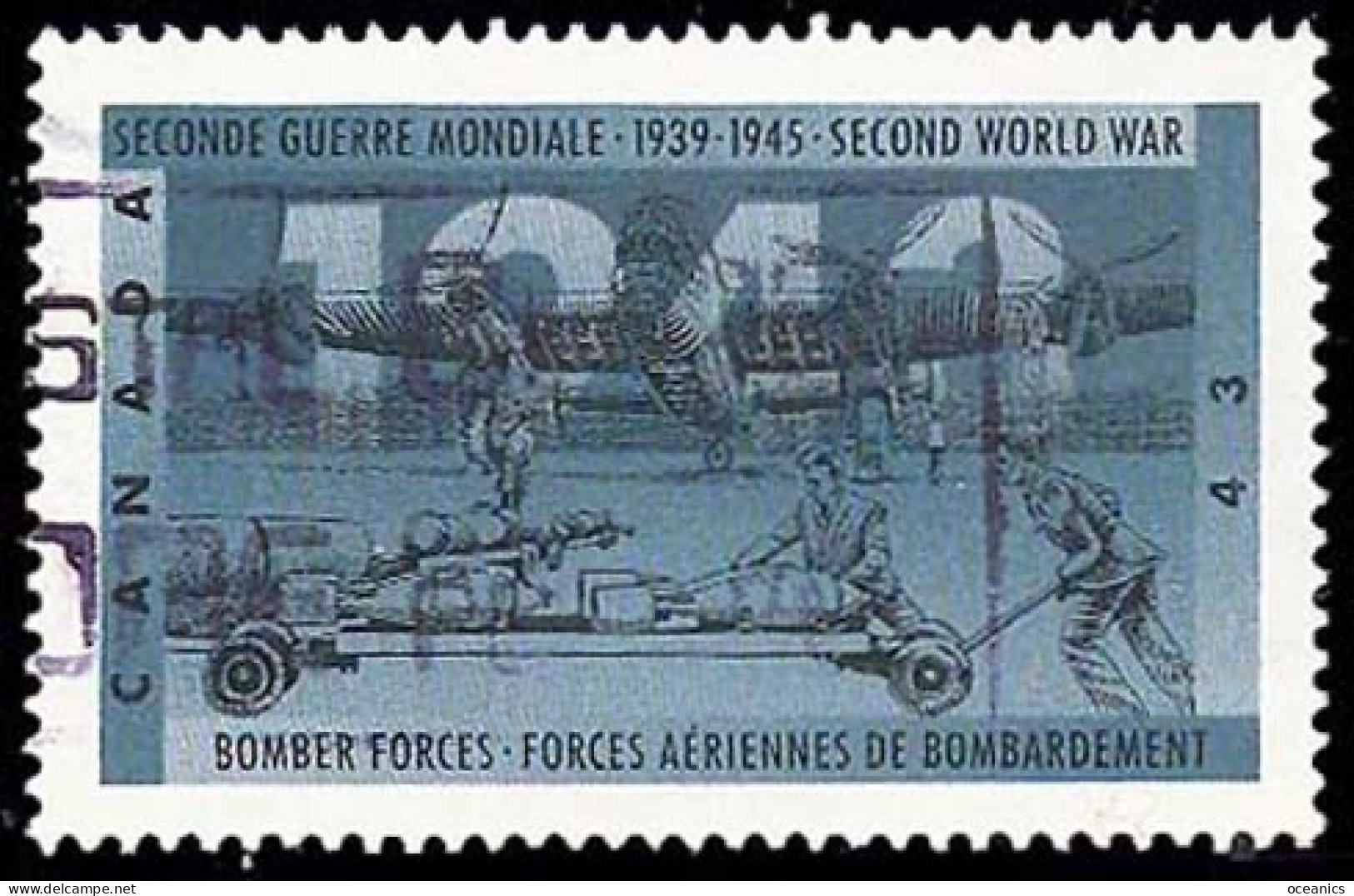 Canada (Scott No.1504 - 2eme Guerre / 1943 / 2d World War) [o] - Oblitérés