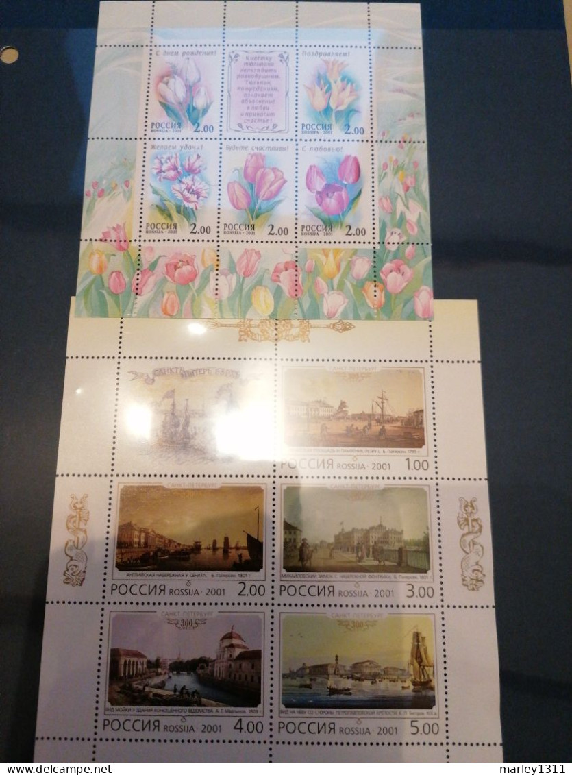 Russie 2001 Année Complète - Annate Complete