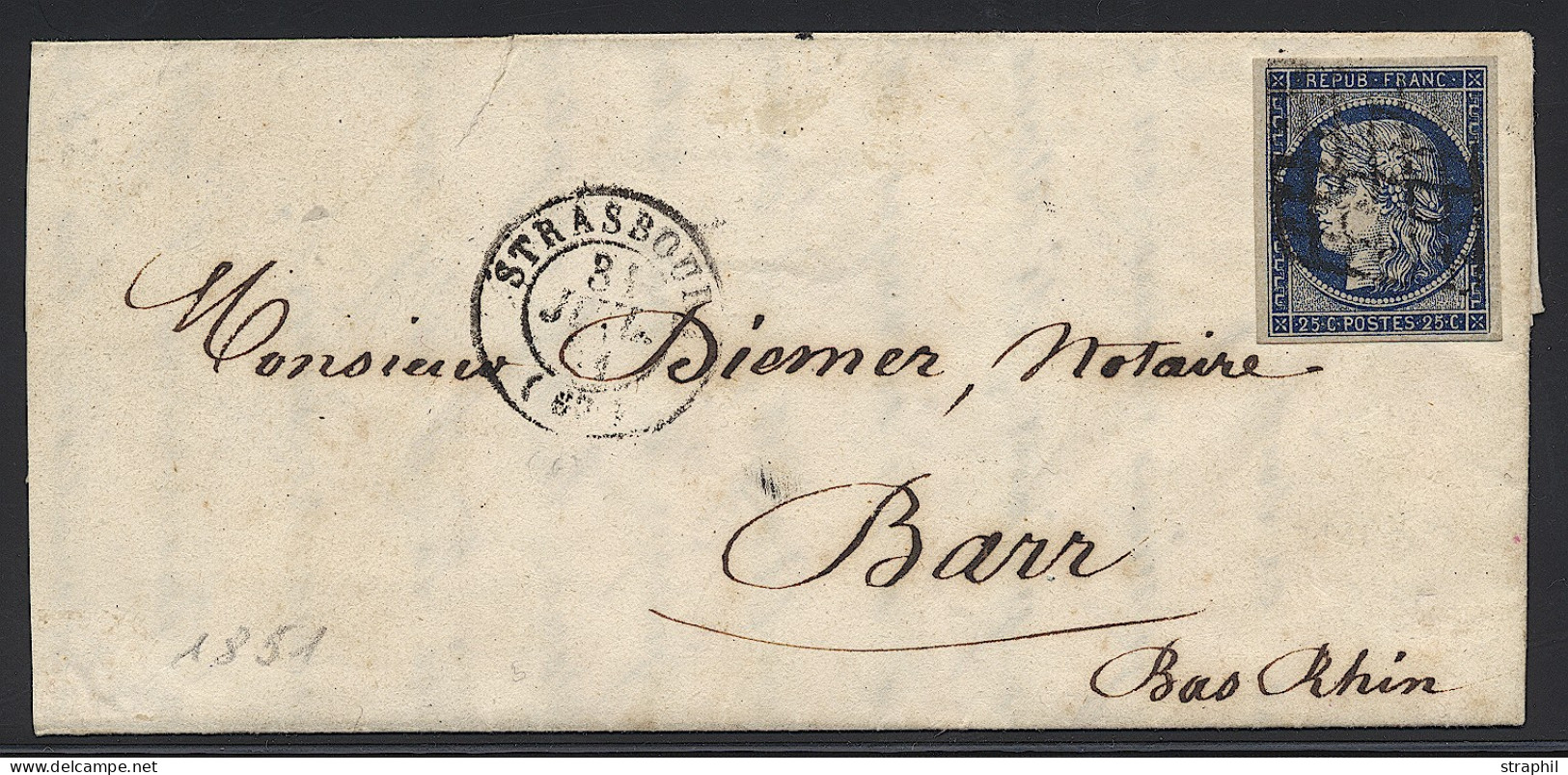 LAC PERIODE 1849 -70 Bas-Rhin - Other & Unclassified