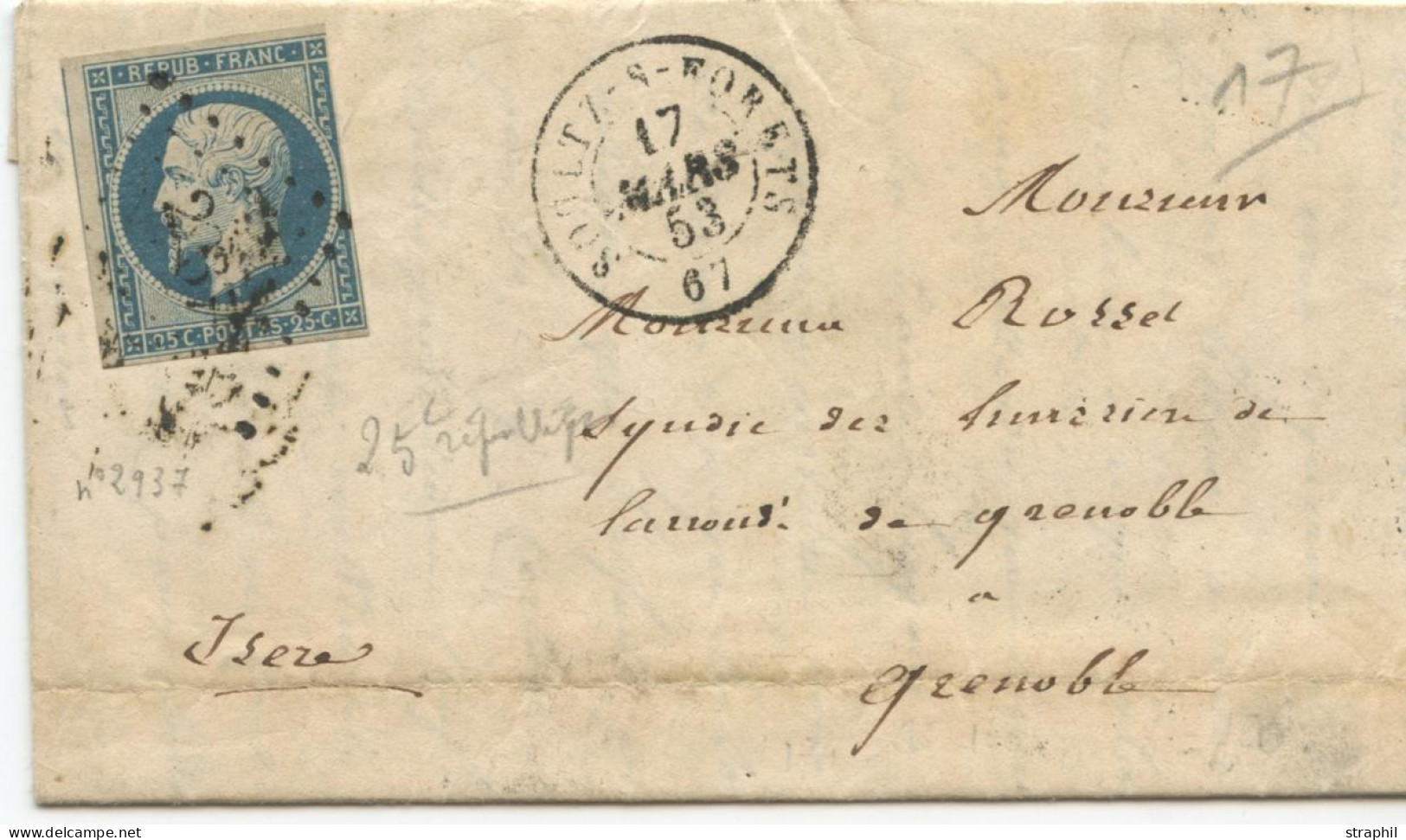 LAC PERIODE 1849 -70 Bas-Rhin - Sonstige & Ohne Zuordnung