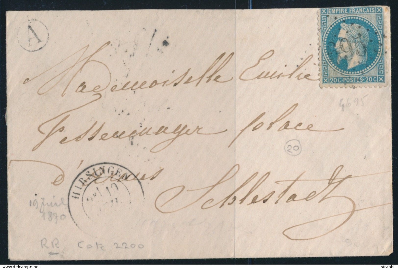 L PERIODE 1849 -70 Haut-Rhin - Autres & Non Classés