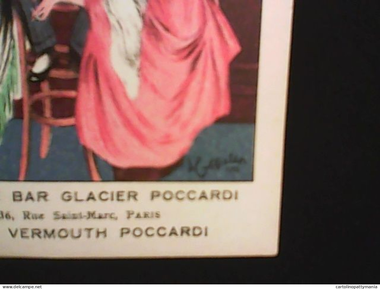 Apéritif Américano Poccardi Illustrateur Cappiello Pour Le Grand Café Bar Glacier Poccardi Paris Piccolo Formato - Cappiello