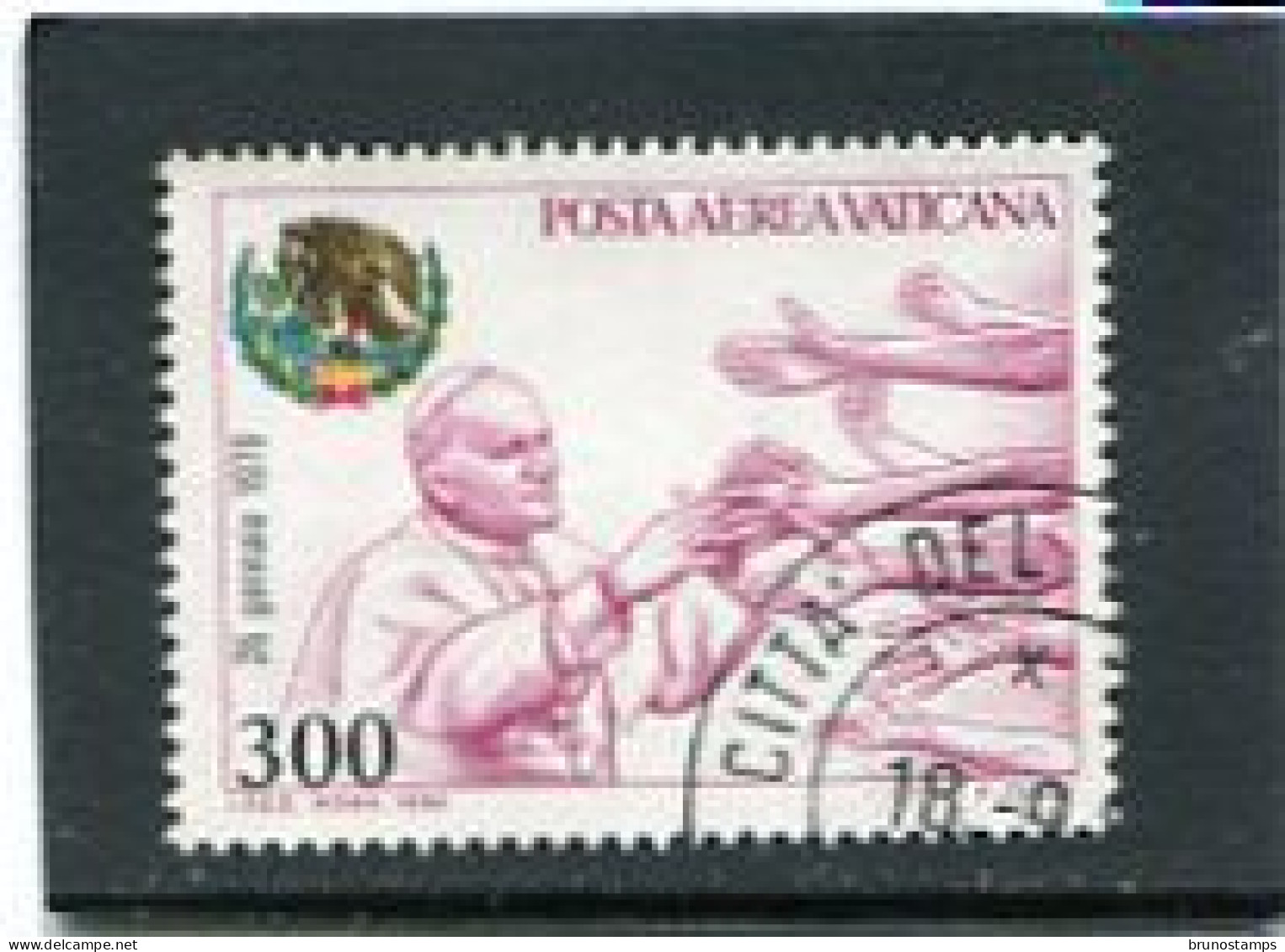 VATICAN CITY/VATICANO - 1980  300 Lire  AIR MAIL  FINE USED - Used Stamps