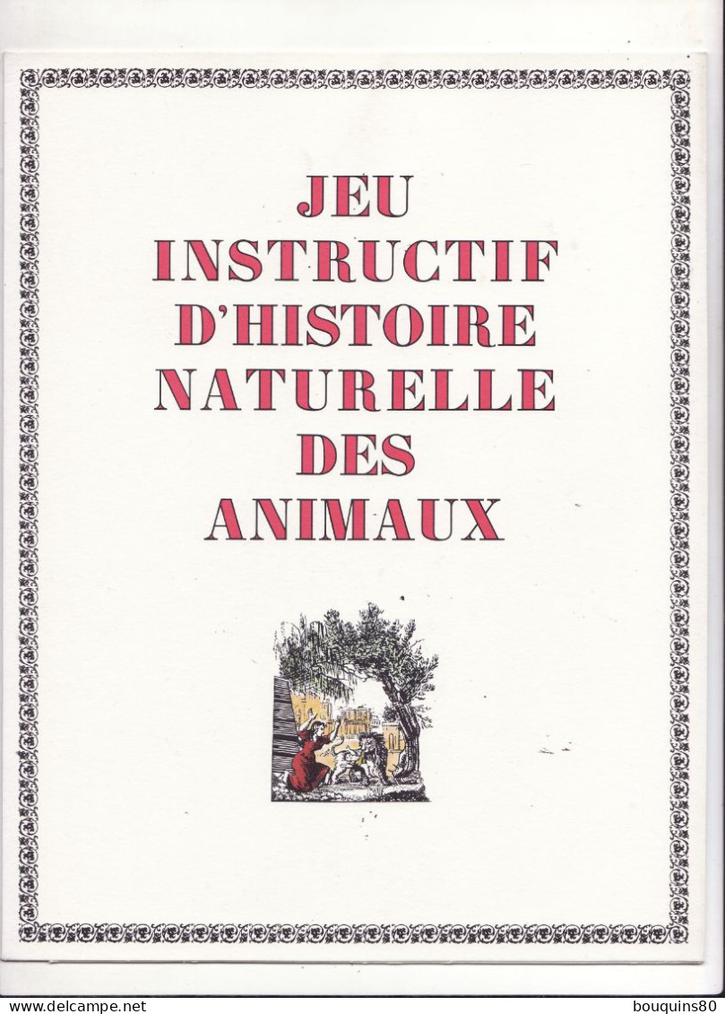 JEU INSTRUCTIF D'HISTOIRE NATURELLE DES ANIMAUX Laboratoires CLIN-COMAR Genre Jeu De L'oie - Sonstige & Ohne Zuordnung