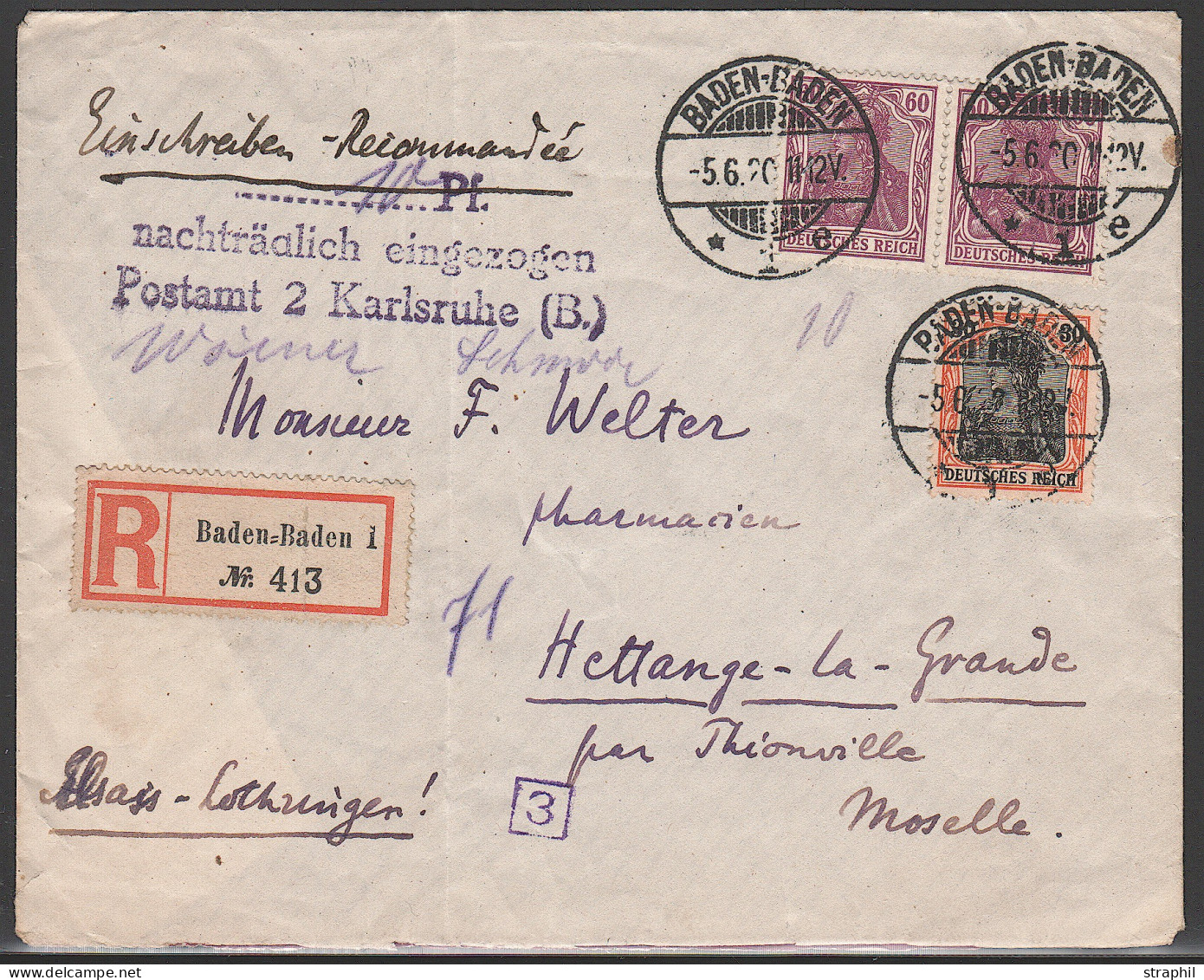 L ALLEMAGNE - EMPIRE - Lettres & Documents