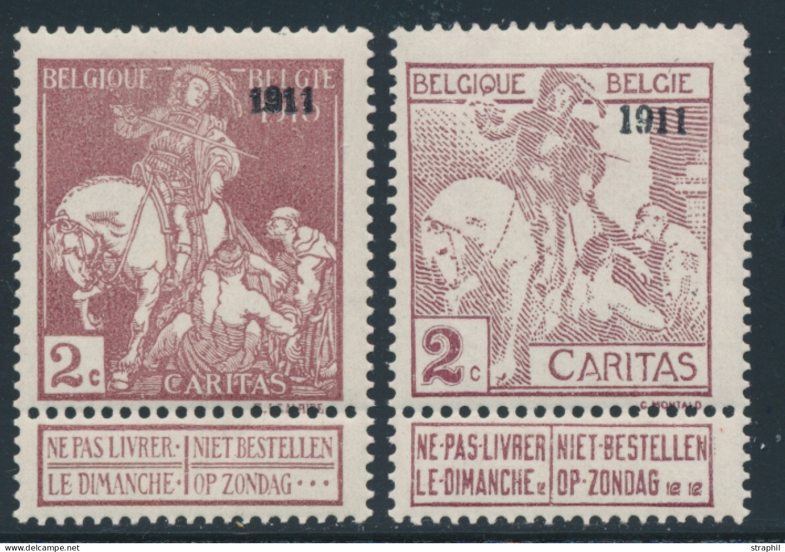 * BELGIQUE - 1910-1911 Caritas