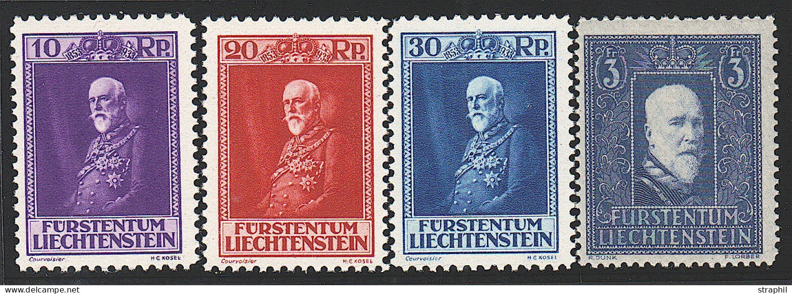 ** LIECHTENSTEIN - Unused Stamps