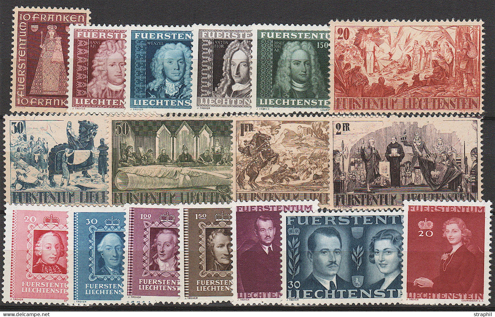 ** LIECHTENSTEIN - Unused Stamps