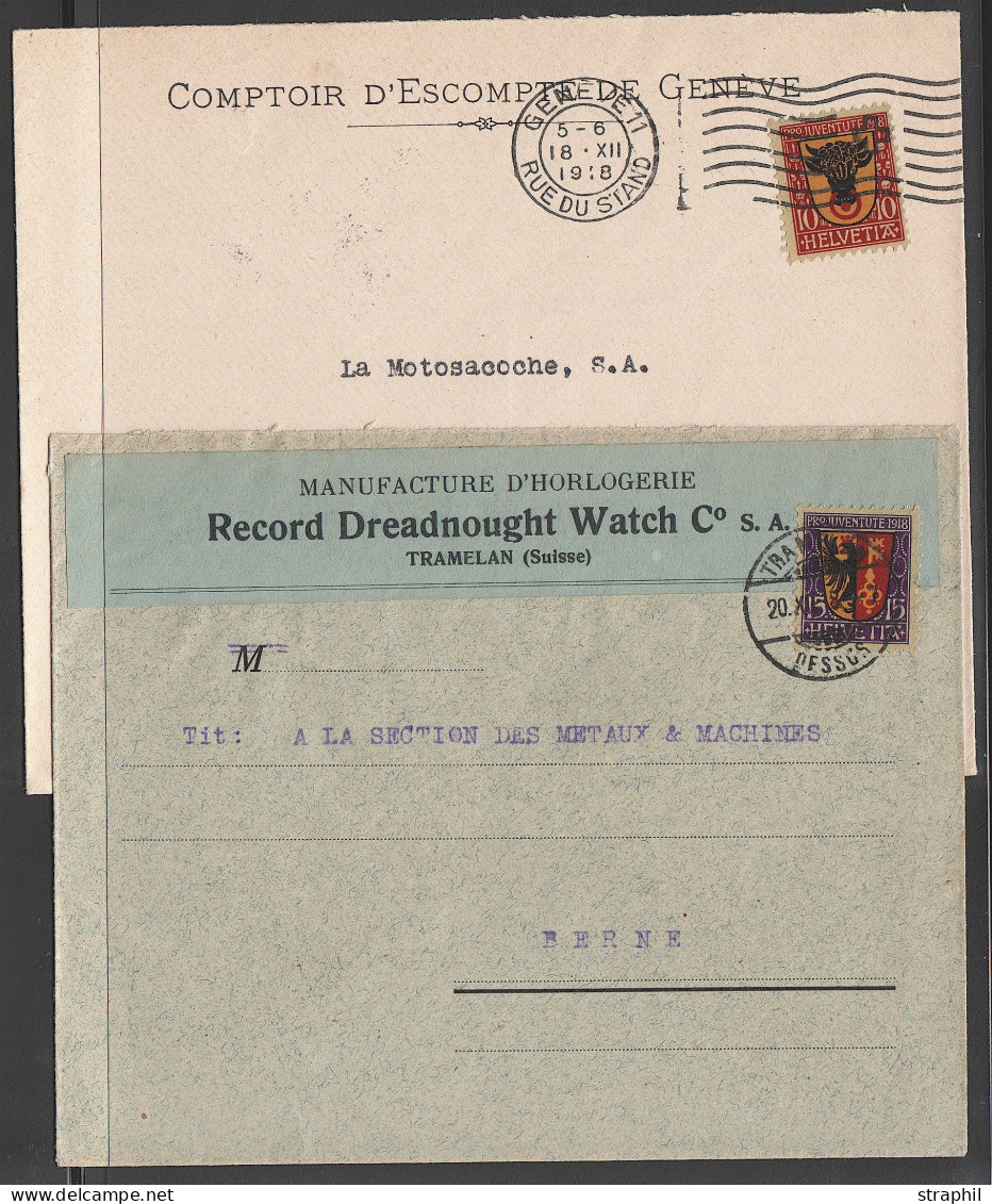 L SUISSE - PRO JUVENTUTE - Lettres & Documents