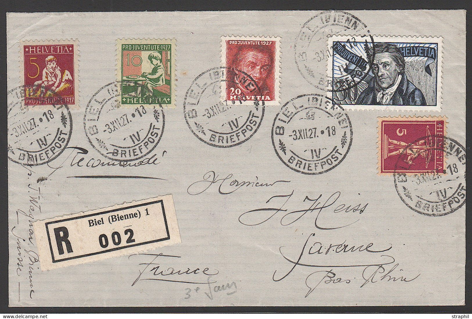 L SUISSE - PRO JUVENTUTE - Lettres & Documents