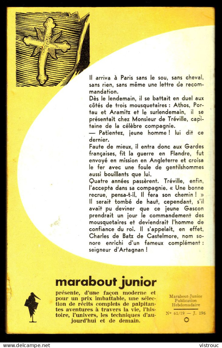 "D'ARTAGNAN", Par Michel DUINO - MJ N° 196 - Récit Historique - 1961. - Marabout Junior