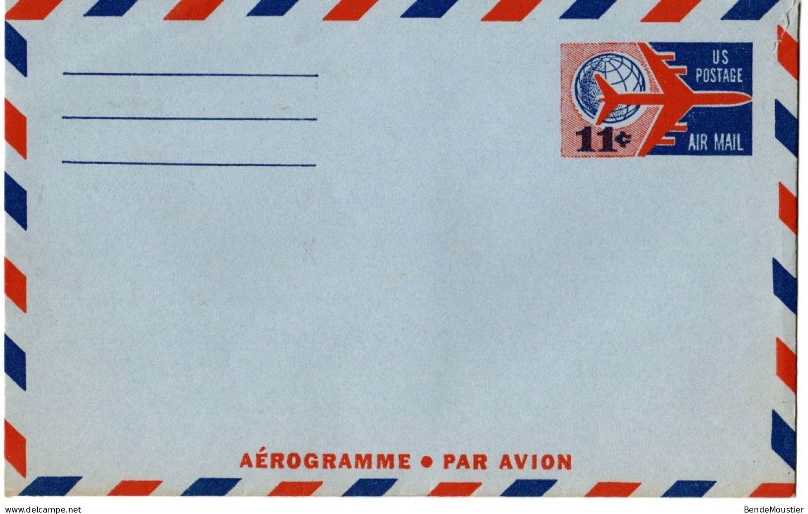 (N38) USA Aérogramme Par Avion Uncirculated 1964. - 1961-80