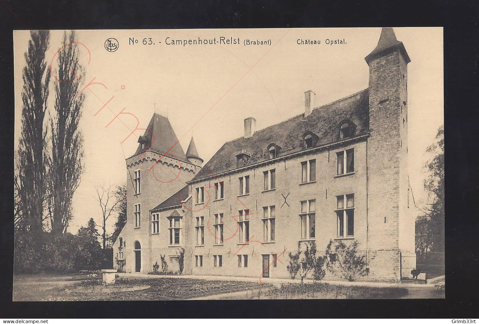 Campenhout-Relst - Château Opstal - Postkaart - Kampenhout