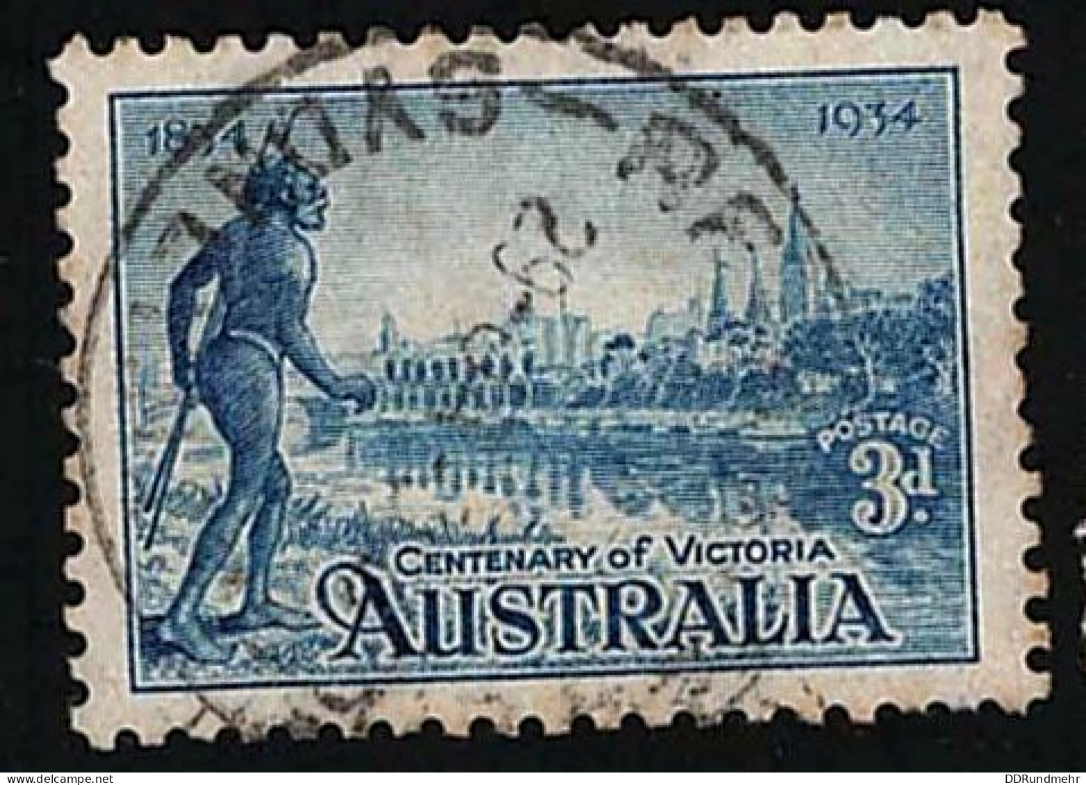 1934 Melbourne  Michel AU 121A Stamp Number AU 143 Yvert Et Tellier AU 95 Stanley Gibbons AU 148 Used - Usati