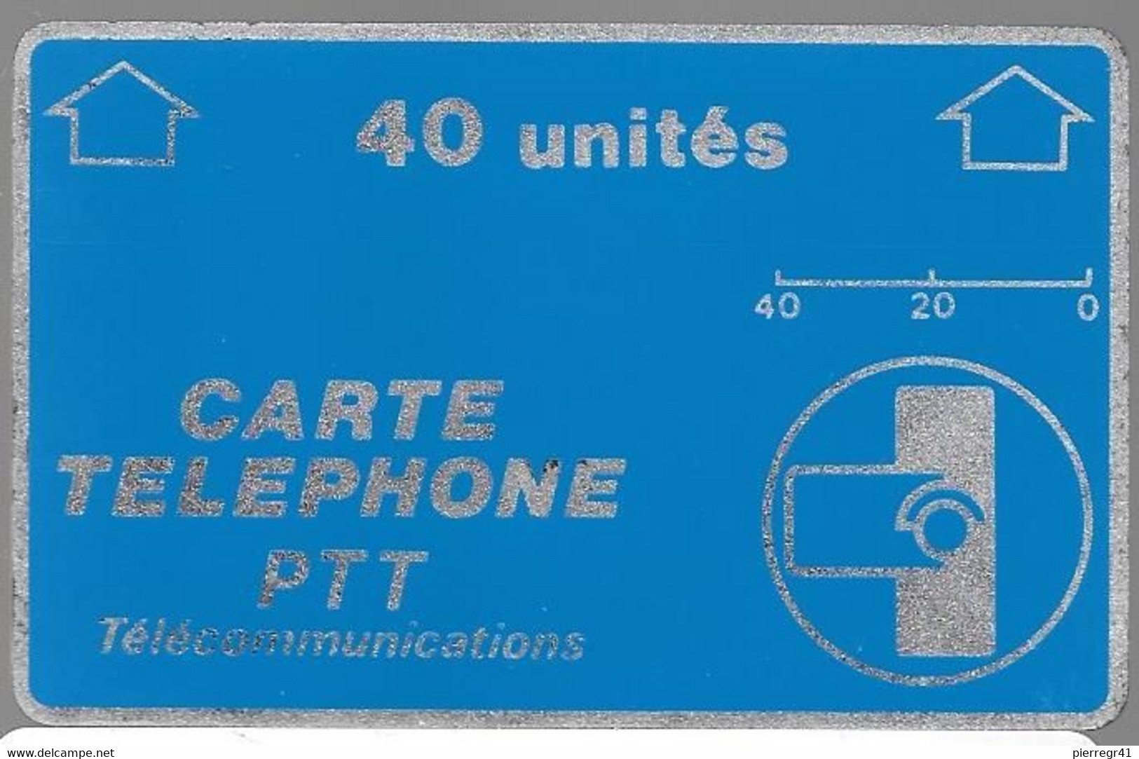 CARTE²-HOLOGRAPHIQUE-40U-A 14-BLEU Texte Blanc-N° Endroit -Série F4422490-Non Utilisé-TBE-RARE - Schede Telefoniche Olografiche