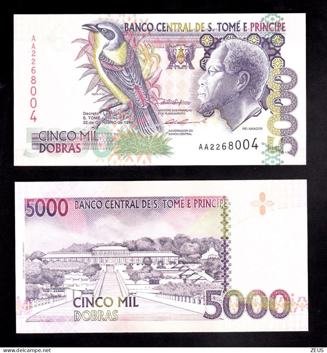 SAN TOME' E PRINCE  5000 DOBRAS 1996 PIK 65 FDS - São Tomé U. Príncipe