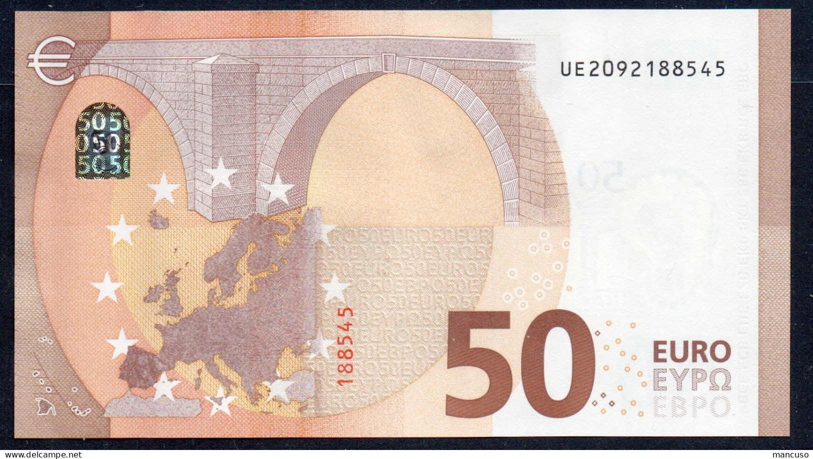 50 EURO FRANCE  UE U049 "09" - LAGARDE   UNC - 50 Euro
