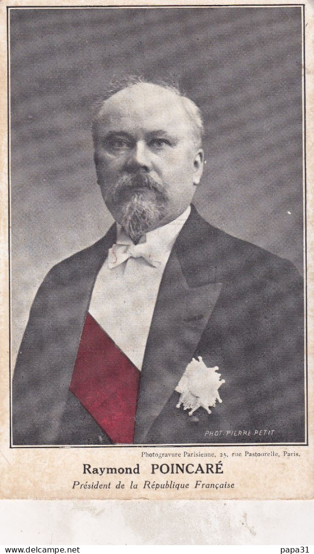 Raymond POINCARÉ - Président De La République Française ( Carte Offerte Par LEJOURNAL ) - Hommes Politiques & Militaires